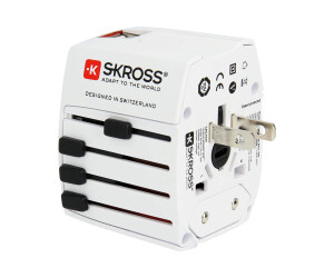 SKROSS World Travel Adapter World Adapter MUV USB - Netzteil - 2.5 A - 2 Ausgabeanschlussstellen (2 x USB)