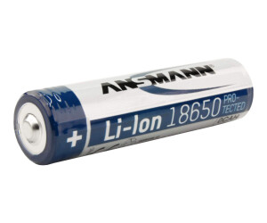 Ansmann Battery 18650 - Li -ion - 2600 mAh - 9.36 Wh - 1S (1S1P)