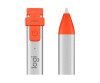 Logitech Crayon - Digital Abbey - Wireless - Intense Sorbet - For Apple 10.2 -inch iPad; 10.5-inch iPad Air (3rd generation)
