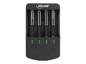 InLine Ladegerät für Lithium und NiCd+NiMH