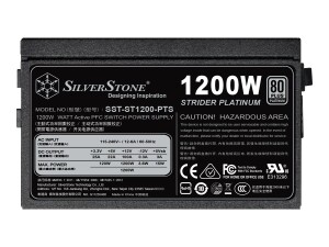 SilverStone Strider Platinum series ST1200-PTS - Netzteil...