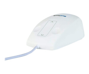 Baaske MediTouch LS01 - Maus - rechts- und linkshändig - Laser - 2 Tasten - kabellos - kabelloser Empfänger (USB)