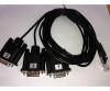 Allnet all4500_com. Connection 1: 3 x DB9, connection 2: RJ-45, connector connector: Male Connector / Male Connector. Product color: black