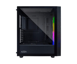 AZZA Celesta 340 - Mid tower - ATX - Seitenteil mit Fenster (gehärtetes Glas)