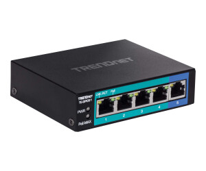 TRENDnet TE-GP051 - Switch - unmanaged - 4 x 10/100/1000...