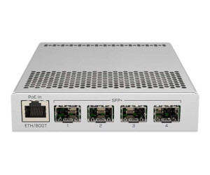 MikroTik CRS305-1G-4S+IN - Switch - 4 x SFP+ + 1 x 10/100/1000 (PoE)