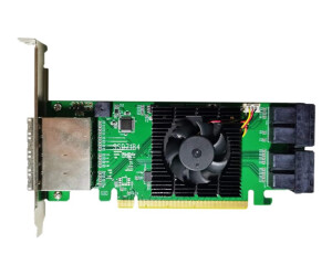 HighPoint SSD7184 - Memory Controller (RAID) with Fan -...