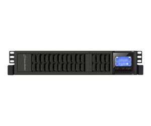 BlueWalker PowerWalker VFI 2000CRM LCD - USV (in Rack montierbar/extern) - 1600 Watt - 2000 VA 9 Ah - RS-232, USB - Ausgangsanschlüsse: 4 - 2U - 48.3 cm (19")