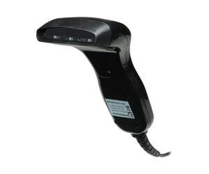 Manhattan Contact CCD Handheld Barcode Scanner, USB, 80mm Scan Width, Cable 152cm, Max Ambient Light: 3,000 Lux (Sunlight)