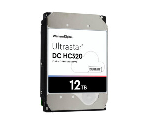 WD Ultrastar DC HC520 HUH721212ALN600 - Festplatte - 12 TB - intern - 3.5" (8.9 cm)