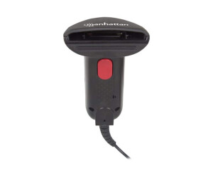 IC Intracom Manhattan Contact CCD Handheld Barcode Scanner, USB, 60mm Scan Width, Cable 152cm, Max Ambient Light 5,000 lux (sunlight)