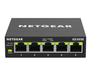 Netgear Plus GS305E - Switch - Smart - 5 x 10/100/1000