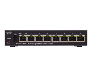 Cisco 250 Series SG250-08HP - Switch - Smart - 8 x...