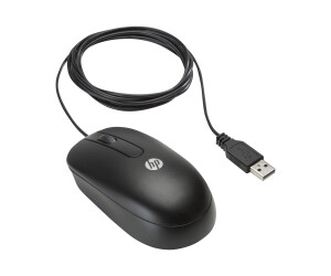 HP  Maus - rechts- und linksh&auml;ndig - Laser - 3 Tasten