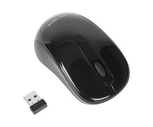 Targus Maus - optisch - 3 Tasten - kabellos - 2.4 GHz - kabelloser Empfänger (USB)