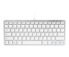 R-Go Compact keyboard, Qwerty (UK), white, wire-bound