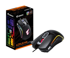 Gigabyte AORUS M5 - Maus - Für Rechtshänder - optisch