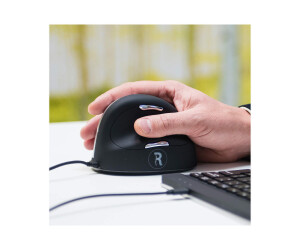R-go he mouse ergonomic mouse, large (over 185mm),...