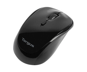 Targus Maus - rechts- und linkshändig - optisch - kabellos - 2.4 GHz - kabelloser Empfänger (USB)