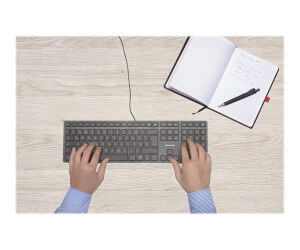 Cherry KC 6000 Slim keyboard - USB - US with euro symbol