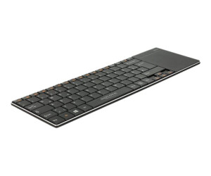 Delock Smart TV - keyboard - with touchpad - wireless
