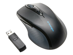 Kensington Pro Fit Full-Size - Maus - Für Rechtshänder - optisch - 6 Tasten - kabellos - 2.4 GHz - kabelloser Empfänger (USB)