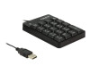 Delock Tastenfeld - USB - Schwarz - retail