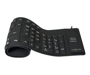 LogiLink Flexible Waterproof - Tastatur - PS/2, USB