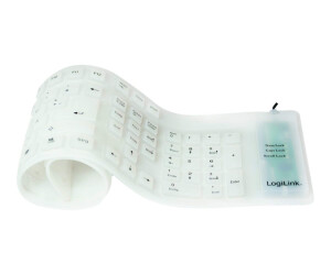 Logilink Flexible Waterproof - keyboard - PS/2, USB