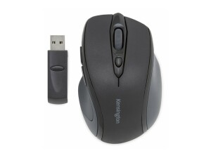 Kensington Pro Fit Mid-Size - Maus - Für Rechtshänder - optisch - 6 Tasten - kabellos - 2.4 GHz - kabelloser Empfänger (USB)