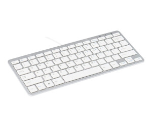 R-go compact keyboard, qwerty (US), white, wire-bound