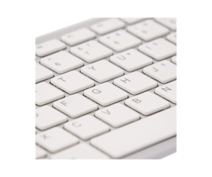 R-Go Compact Tastatur, AZERTY (FR), weiß, drahtgebundenen