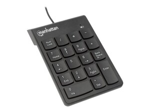 Manhattan Numeric Keypad, Wired, USB-A, 18 Full Size...