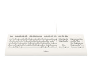 Logitech K280e - Tastatur - USB - Deutsch - weiß