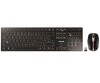 CHERRY DW 9000 SLIM - Tastatur-und-Maus-Set - kabellos - 2.4 GHz, Bluetooth 4.0 - Layout für Großbritannien -Schwarz-Bronze