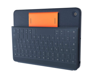 Logitech Rugged Combo 3 for Education - keyboard and folio hop - Apple Smart Connector - K -12 training - for Apple 10.2 -inch iPad (7th generation, 8th generation)