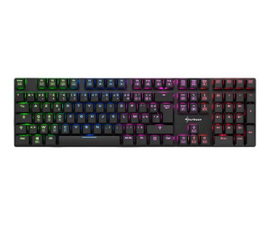 Sharkoon PureWriter RGB - Tastatur - Hintergrundbeleuchtung