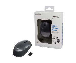 LogiLink Maus - optisch - 3 Tasten - kabellos - 2.4 GHz - kabelloser Empfänger (USB)