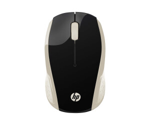 HP 200 - Maus - rechts- und linkshändig - optisch - kabellos - 2.4 GHz - kabelloser Empfänger (USB)