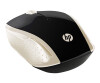 HP 200 - Maus - rechts- und linkshändig - optisch - kabellos - 2.4 GHz - kabelloser Empfänger (USB)