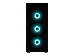 FSP CMT340 Plus - Mid tower - ATX - Seitenteil mit Fenster (gehärtetes Glas)