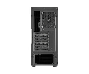 FSP CMT340 Plus - Mid tower - ATX - Seitenteil mit Fenster (gehärtetes Glas)