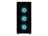 FSP CMT340 Plus - Mid tower - ATX - Seitenteil mit Fenster (gehärtetes Glas)