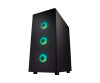 FSP CMT340 Plus - Mid tower - ATX - Seitenteil mit Fenster (gehärtetes Glas)