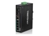 TRENDnet TI-PG62 - Switch - unmanaged - 4 x 10/100/1000 (PoE+)