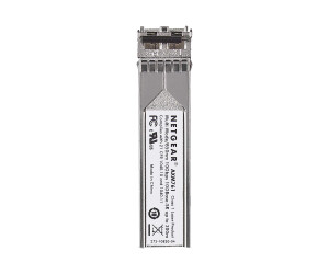 Netgear ProSafe AXM761 - SFP+-Transceiver-Modul - 10GbE - 10GBase-SR - LC Multi-Mode - bis zu 300 m - 850 nm (Packung mit 10)