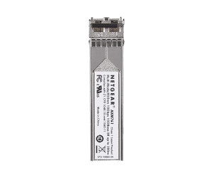Netgear ProSafe AXM761 - SFP+-Transceiver-Modul - 10 GigE - 10GBase-SR - LC Multi-Mode - bis zu 300 m - 850 nm (Packung mit 10)