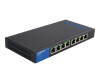 Linksys Business LGS108P - Switch - Unmanaged - 4 x 10/100/1000 (POE+)