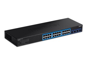 TRENDnet TEG 30284 - Switch - Smart - 24 x 10/100/1000 +...