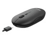 Trust Puck - Maus - rechts- und linkshändig - optisch - 4 Tasten - kabellos - Bluetooth, 2.4 GHz - kabelloser Empfänger (USB)